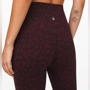 Lululemon Align Crop 21” High Rise in Formation Camo Dark Adobe Multi Size 4